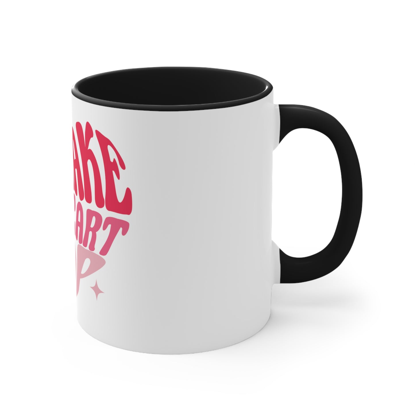 White Heart Popping Mug