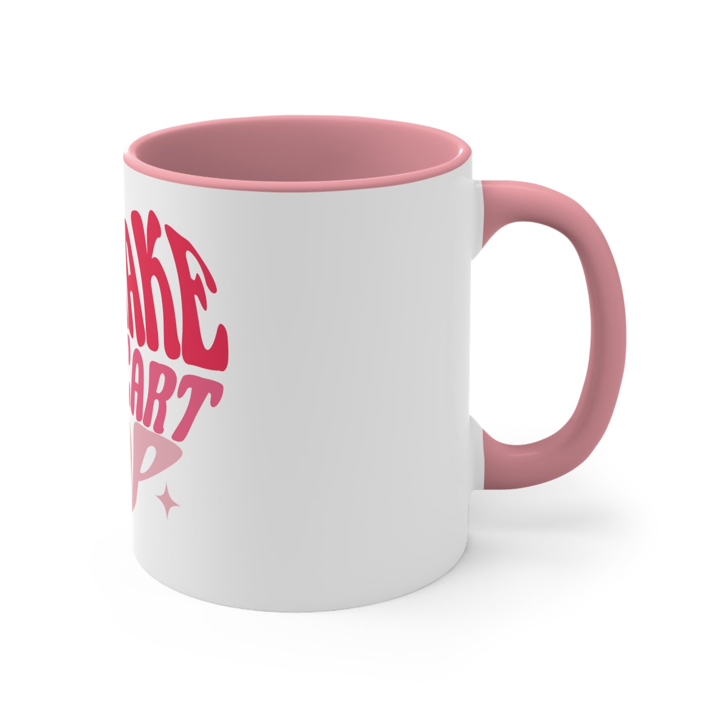 White Heart Popping Mug