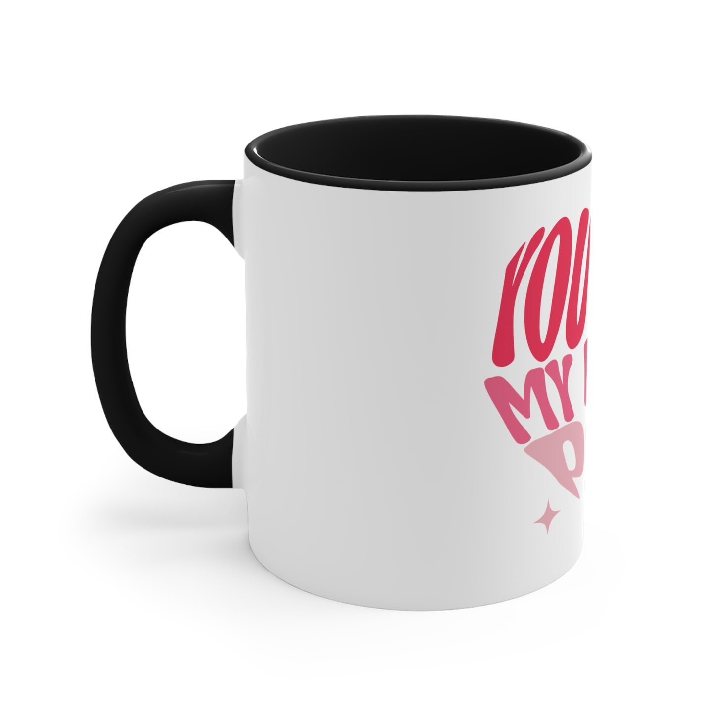 White Heart Popping Mug
