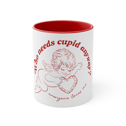 White Cupid Mug