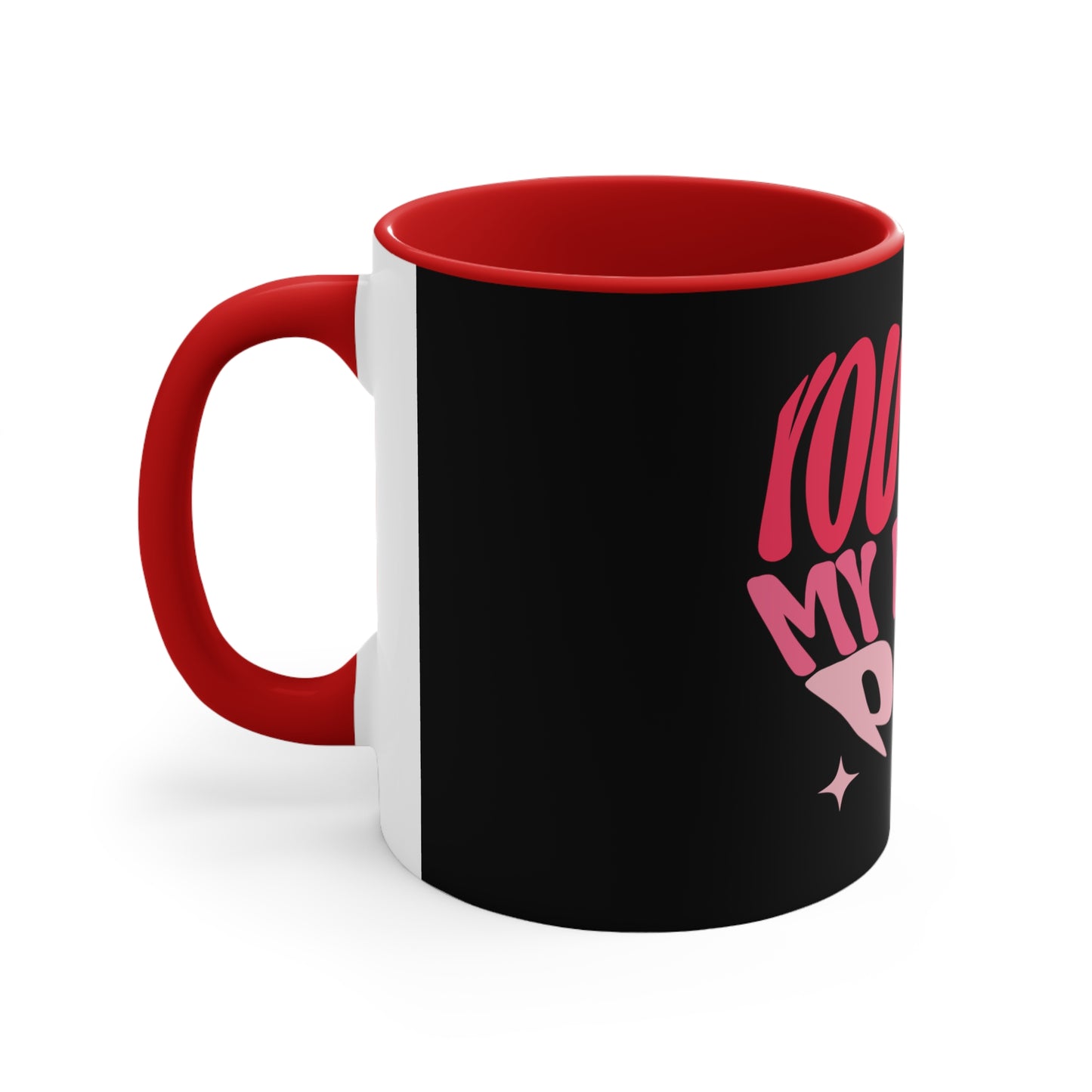 Black Heart Popping Coffee Mug