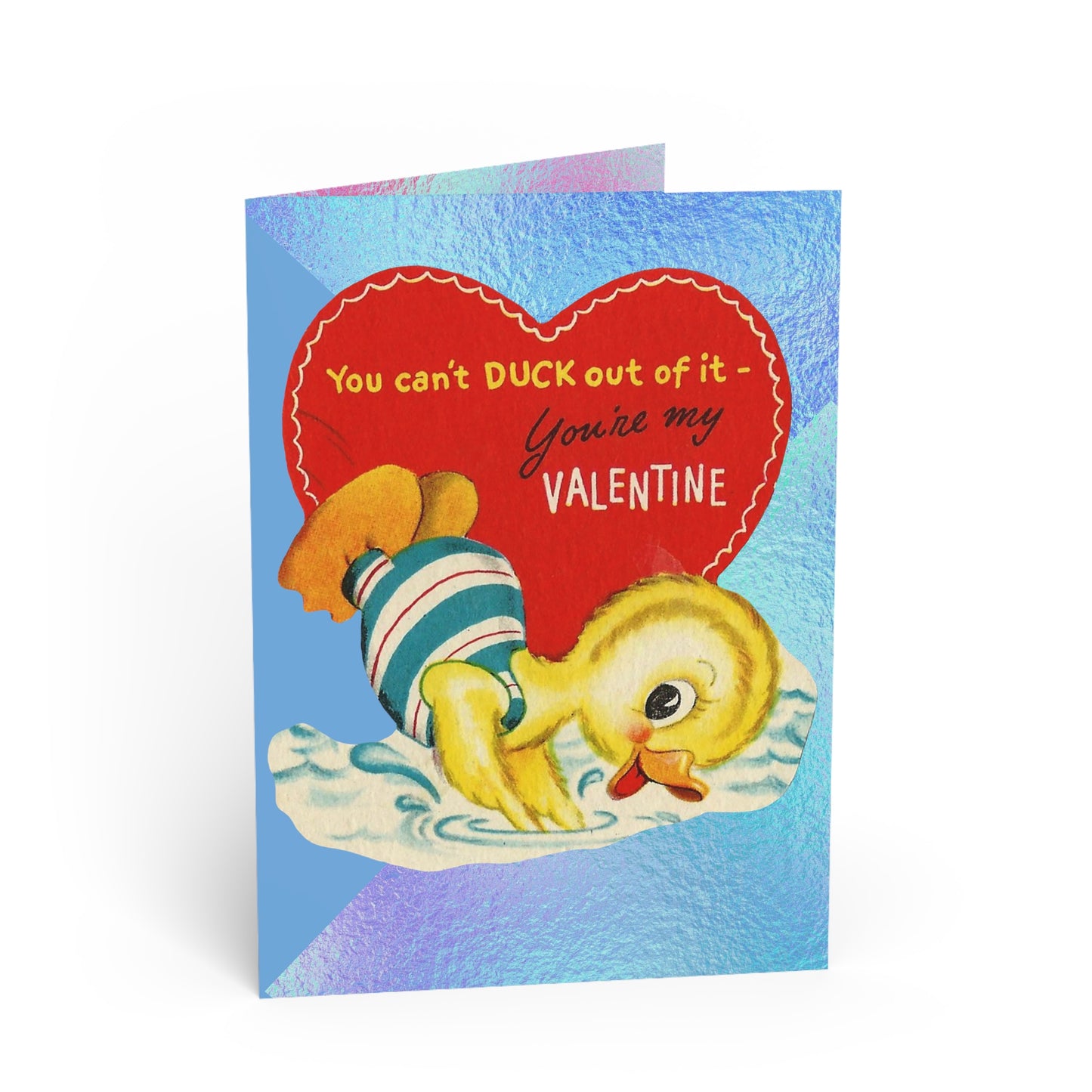 Vintage Duck Valentine's Day Card