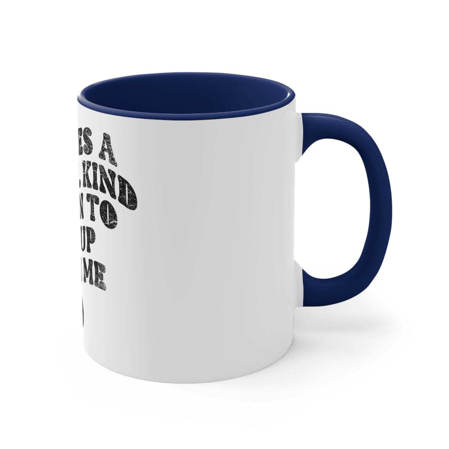 White "Put up With Me" Humor Mug