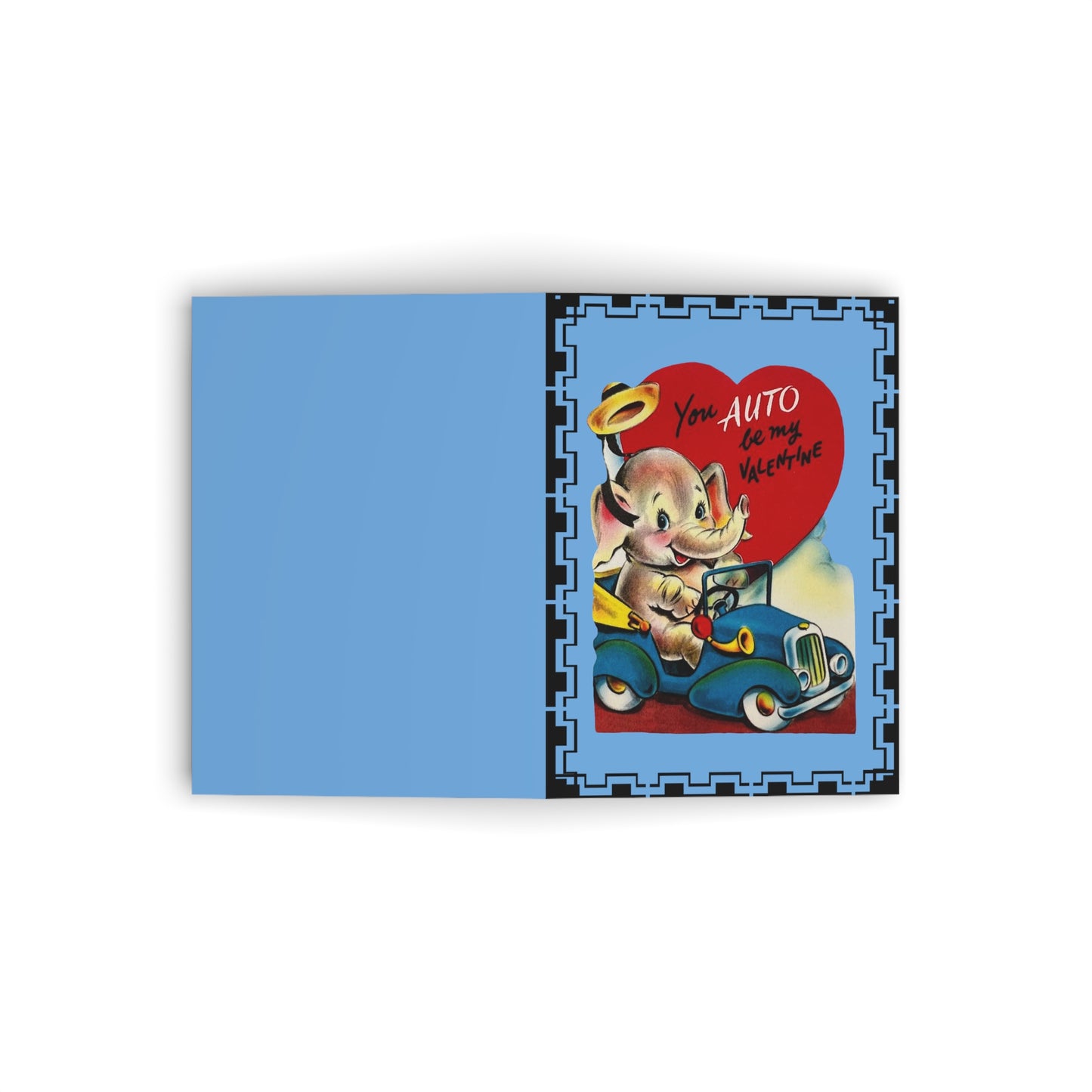 Vintage Elephant Valentine's Day Card