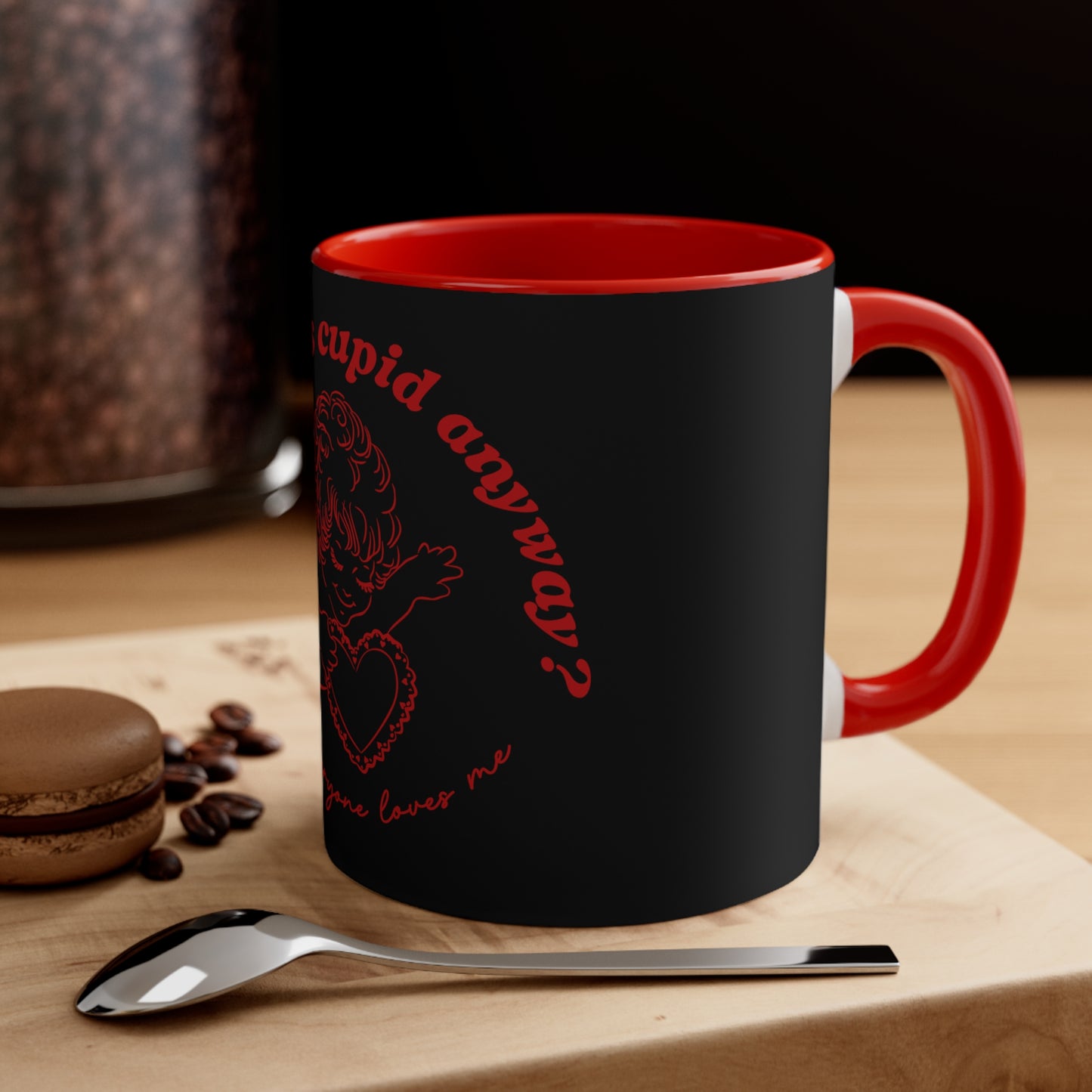 Red and Black Cupid Mug