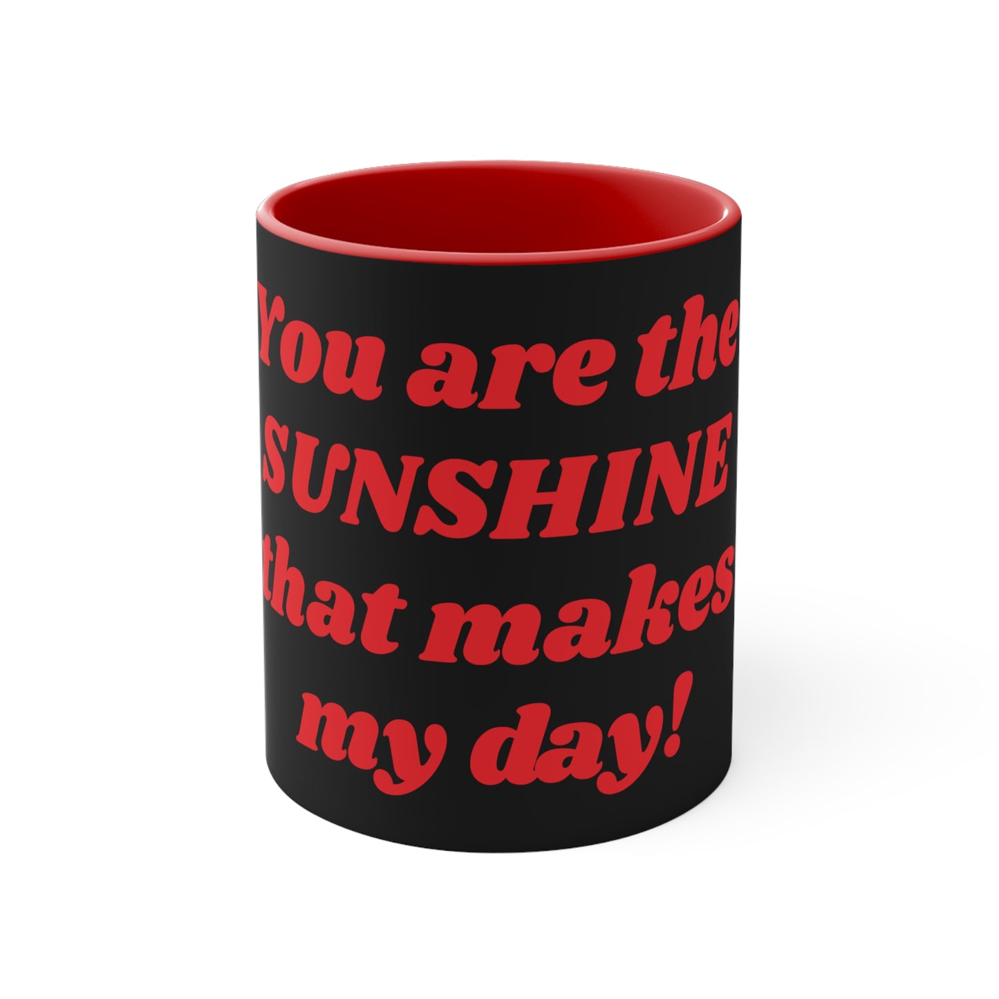 Black and Red Sunshine Coffee Mug