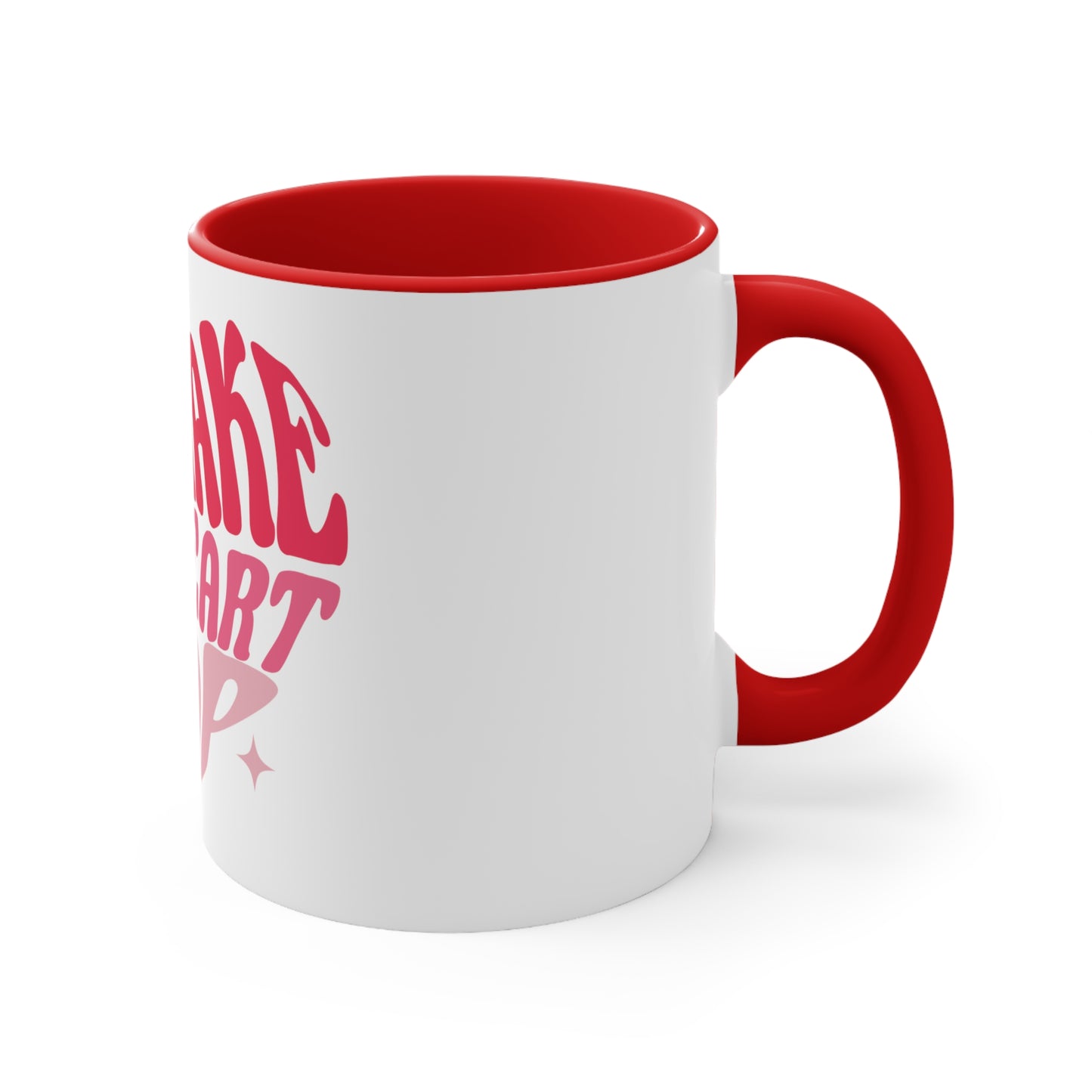 White Heart Popping Mug