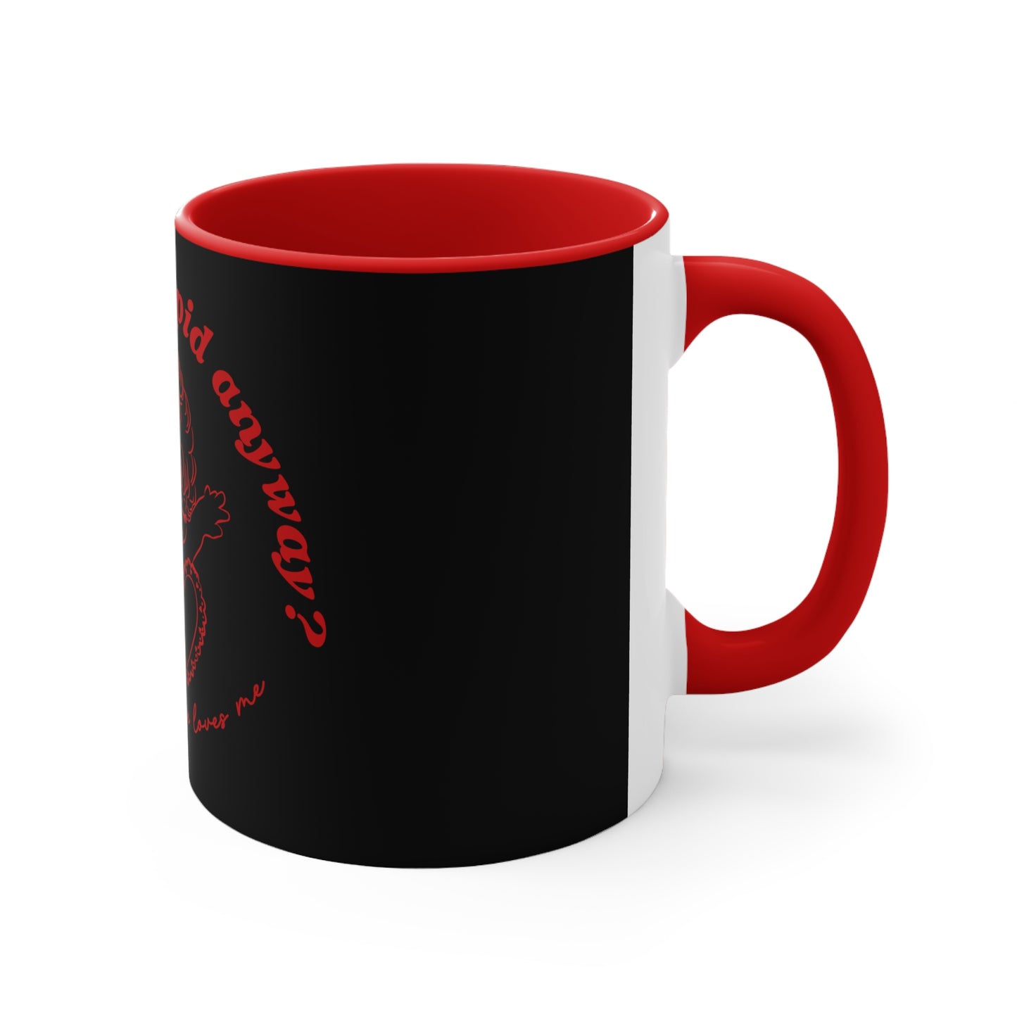 Red and Black Cupid Mug