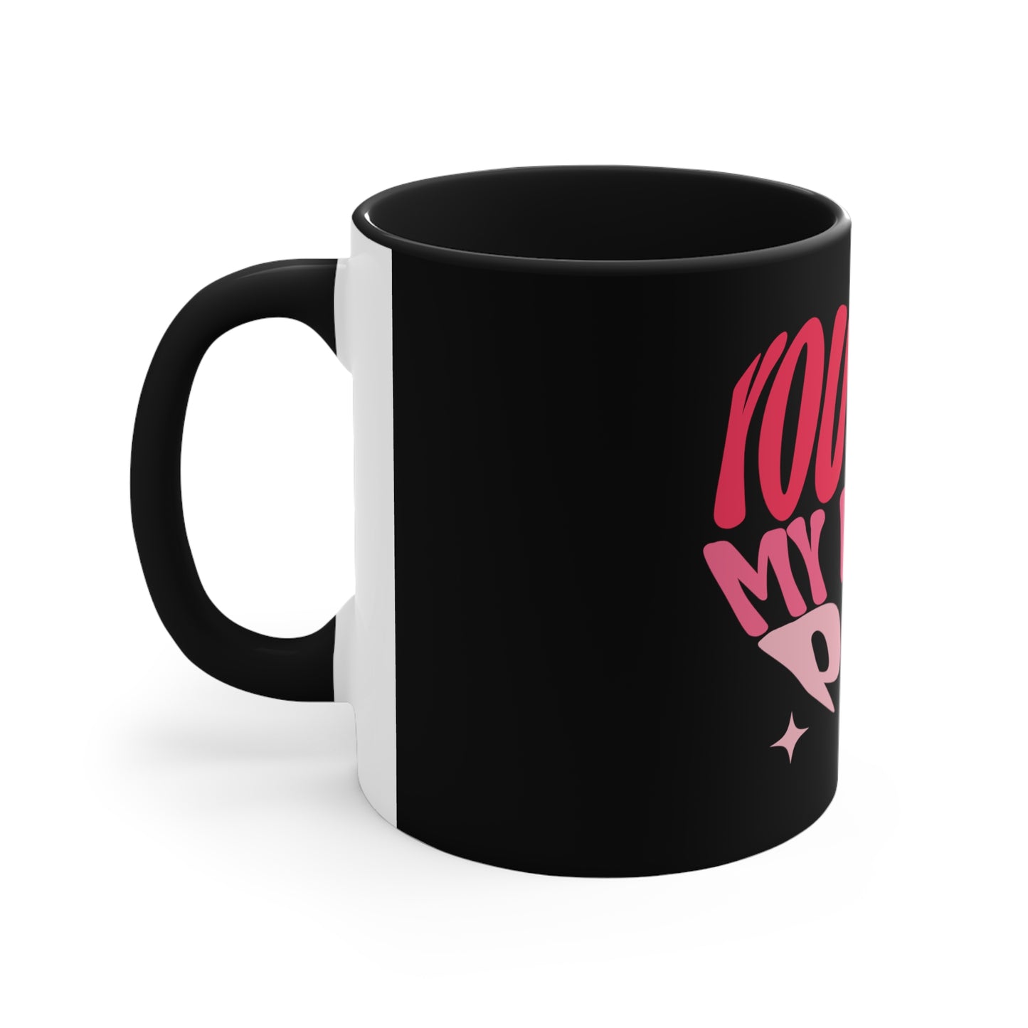 Black Heart Popping Coffee Mug