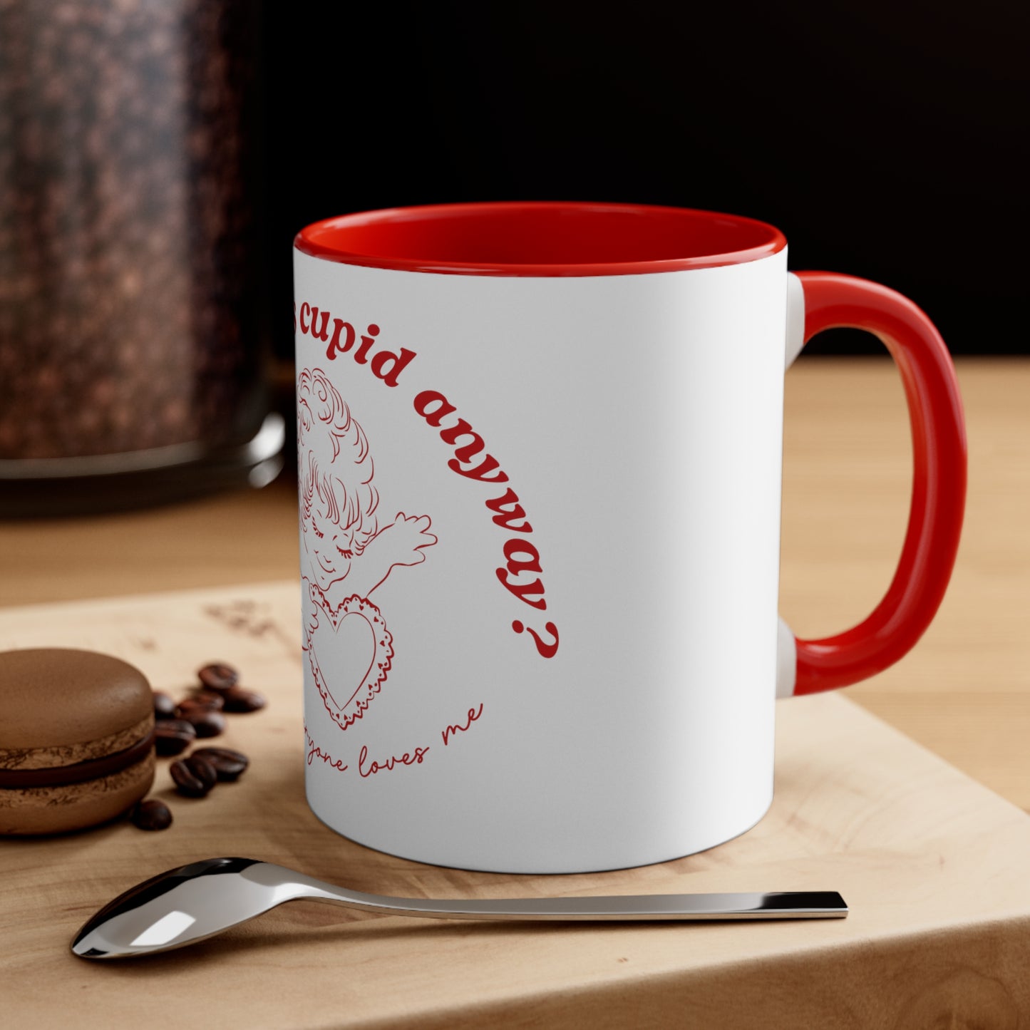 White Cupid Mug