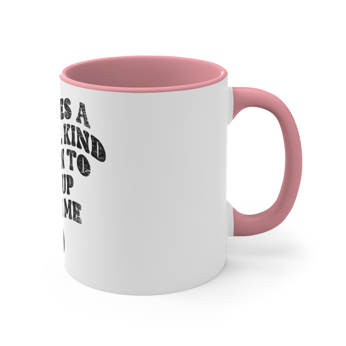 White "Put up With Me" Humor Mug