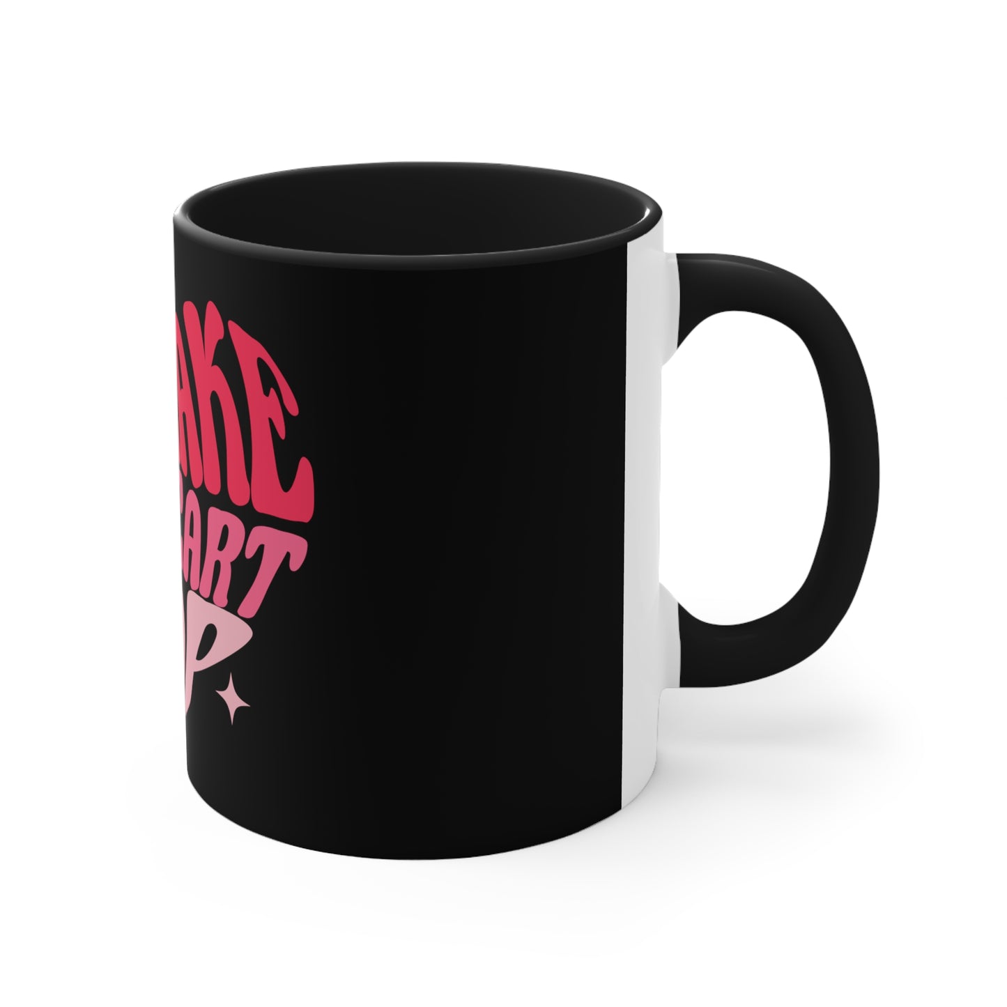 Black Heart Popping Coffee Mug