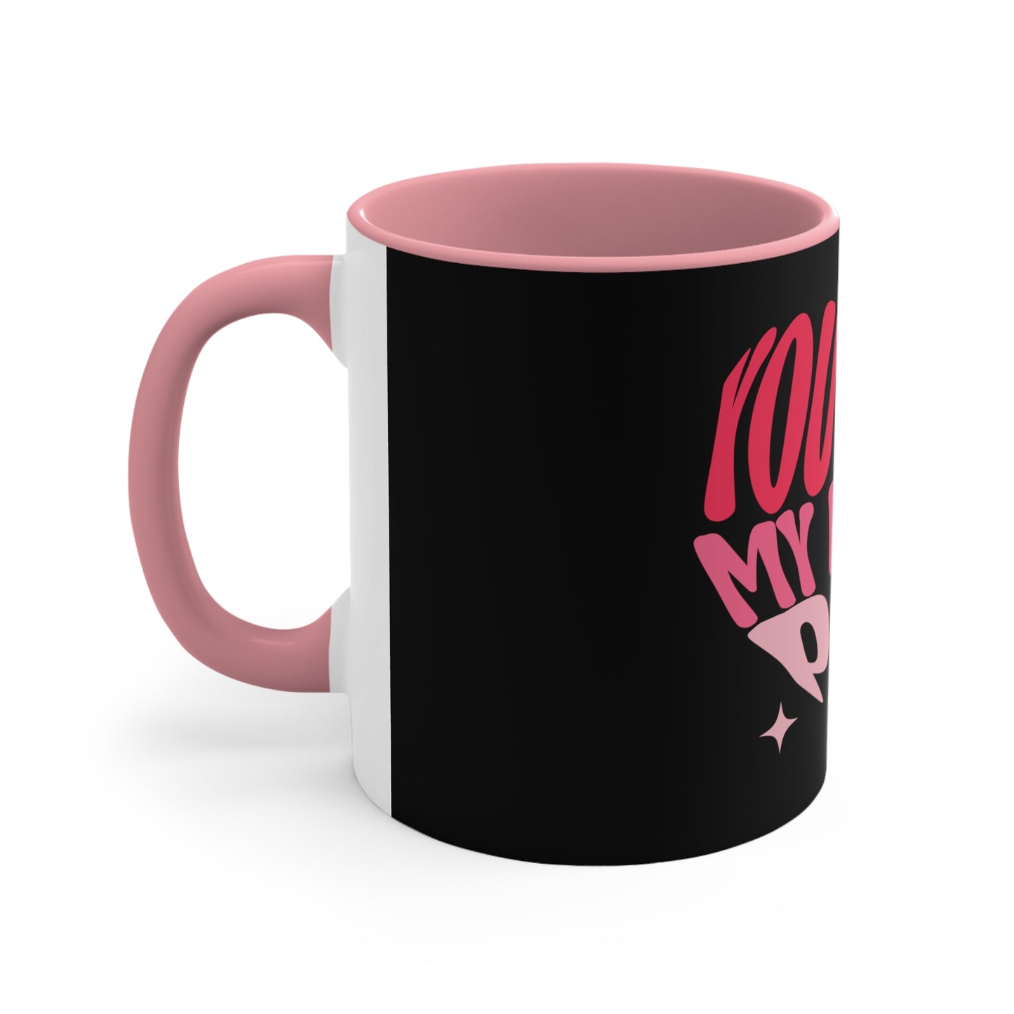 Black Heart Popping Coffee Mug