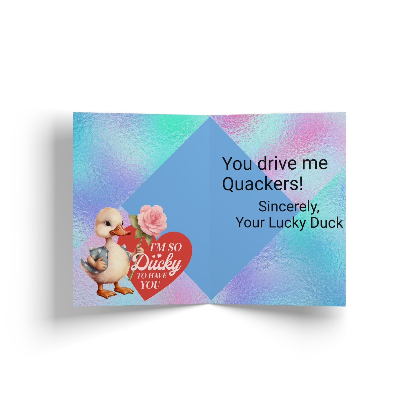 Vintage Duck Valentine's Day Card