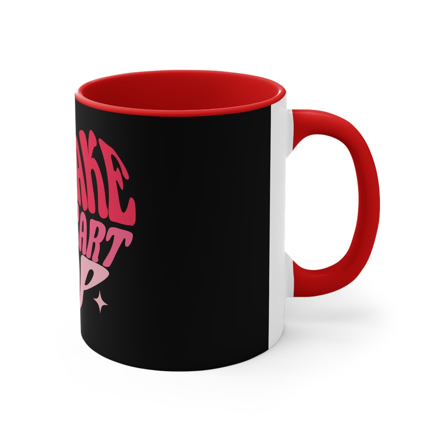 Black Heart Popping Coffee Mug