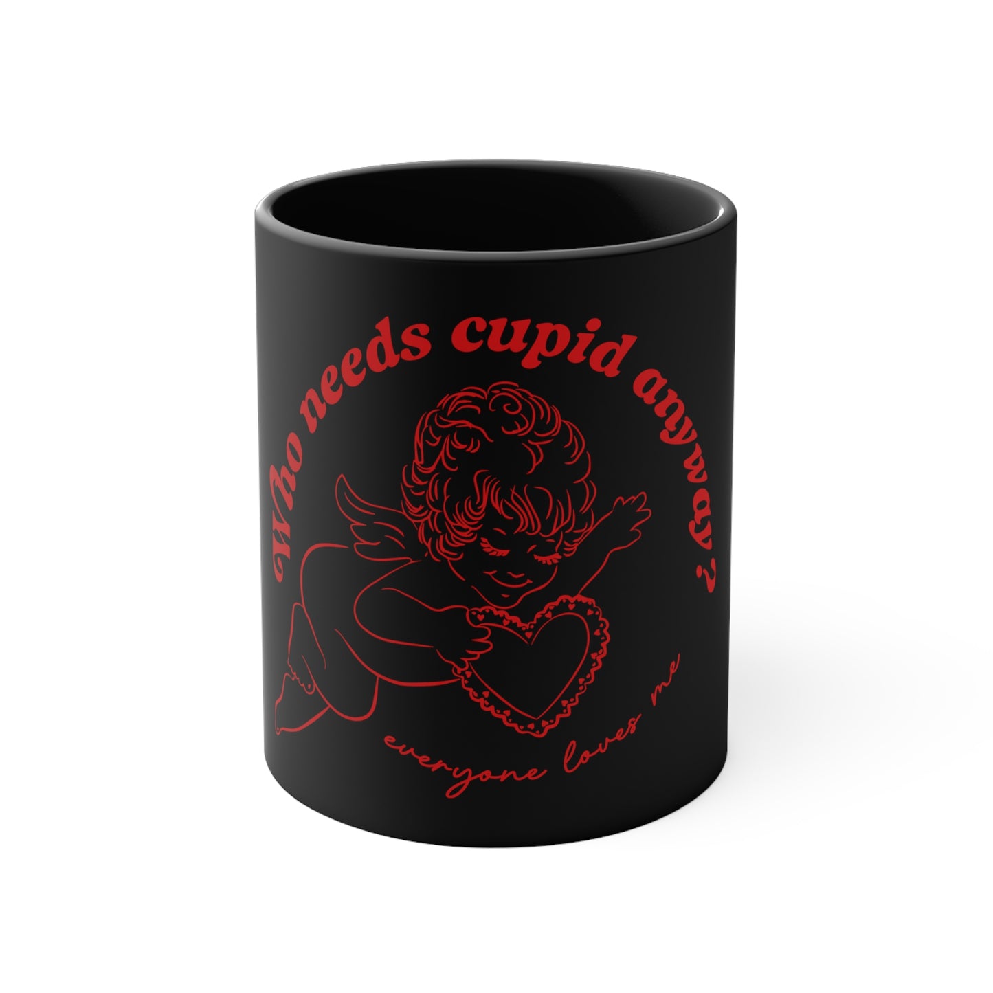 Red and Black Cupid Mug