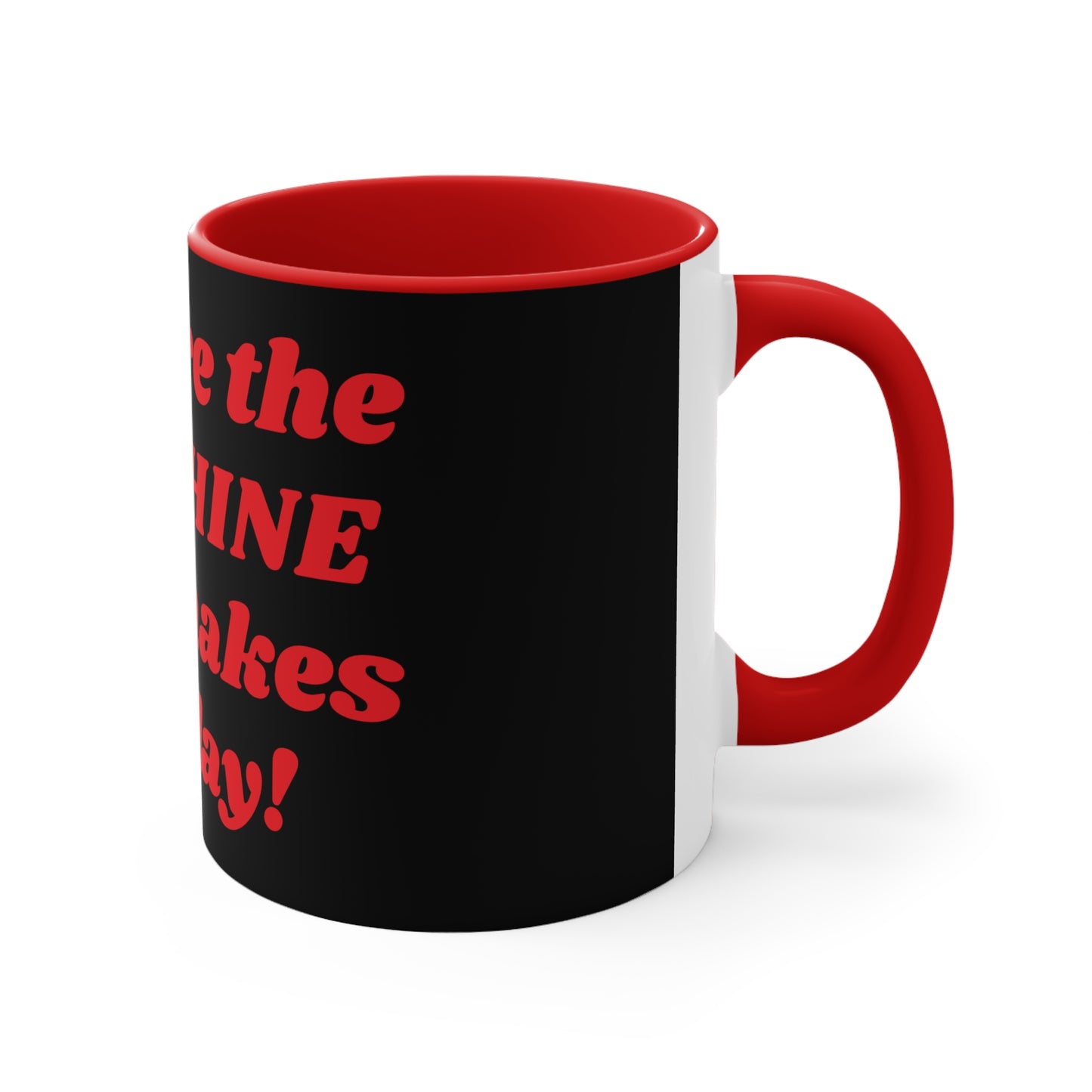 Black and Red Sunshine Coffee Mug