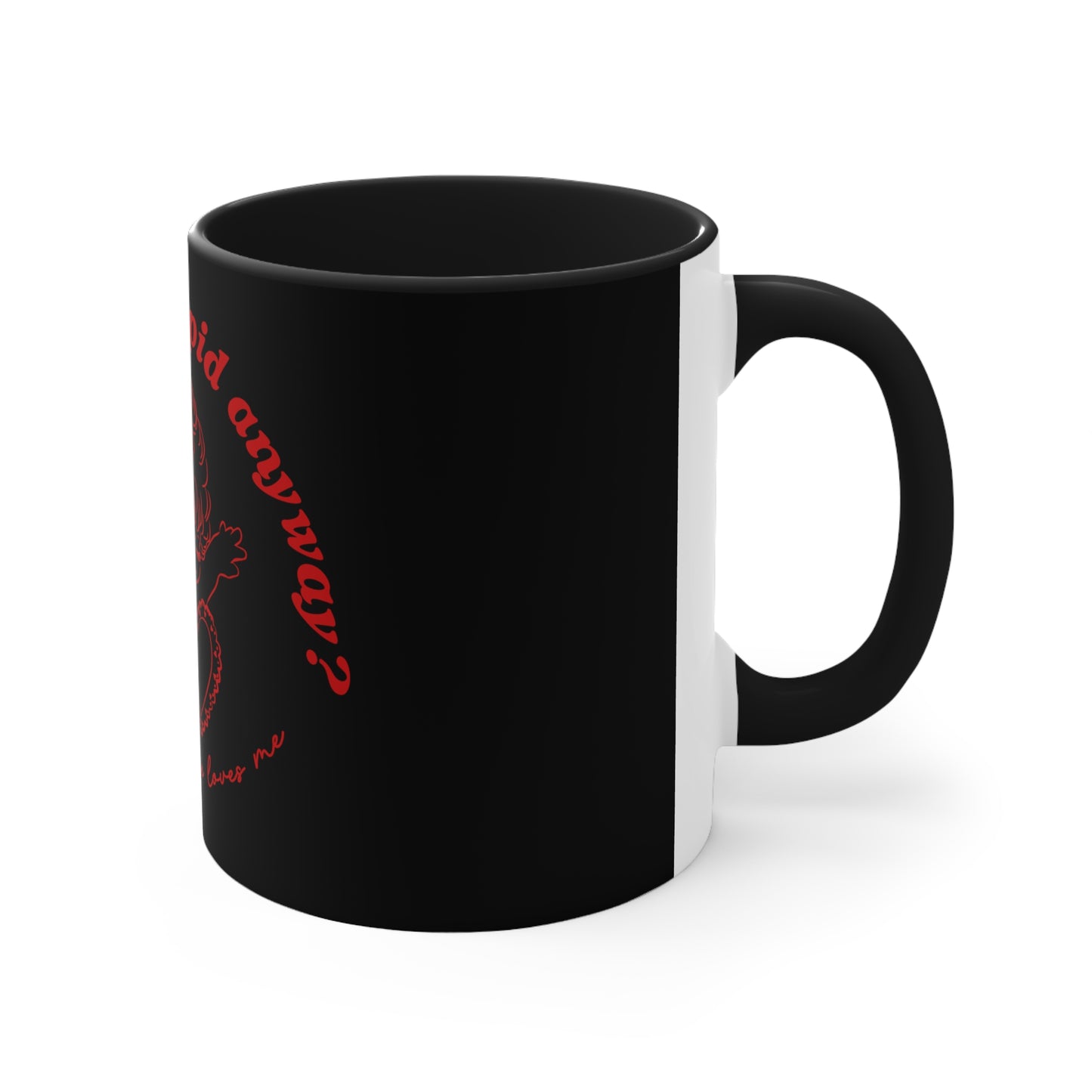 Red and Black Cupid Mug