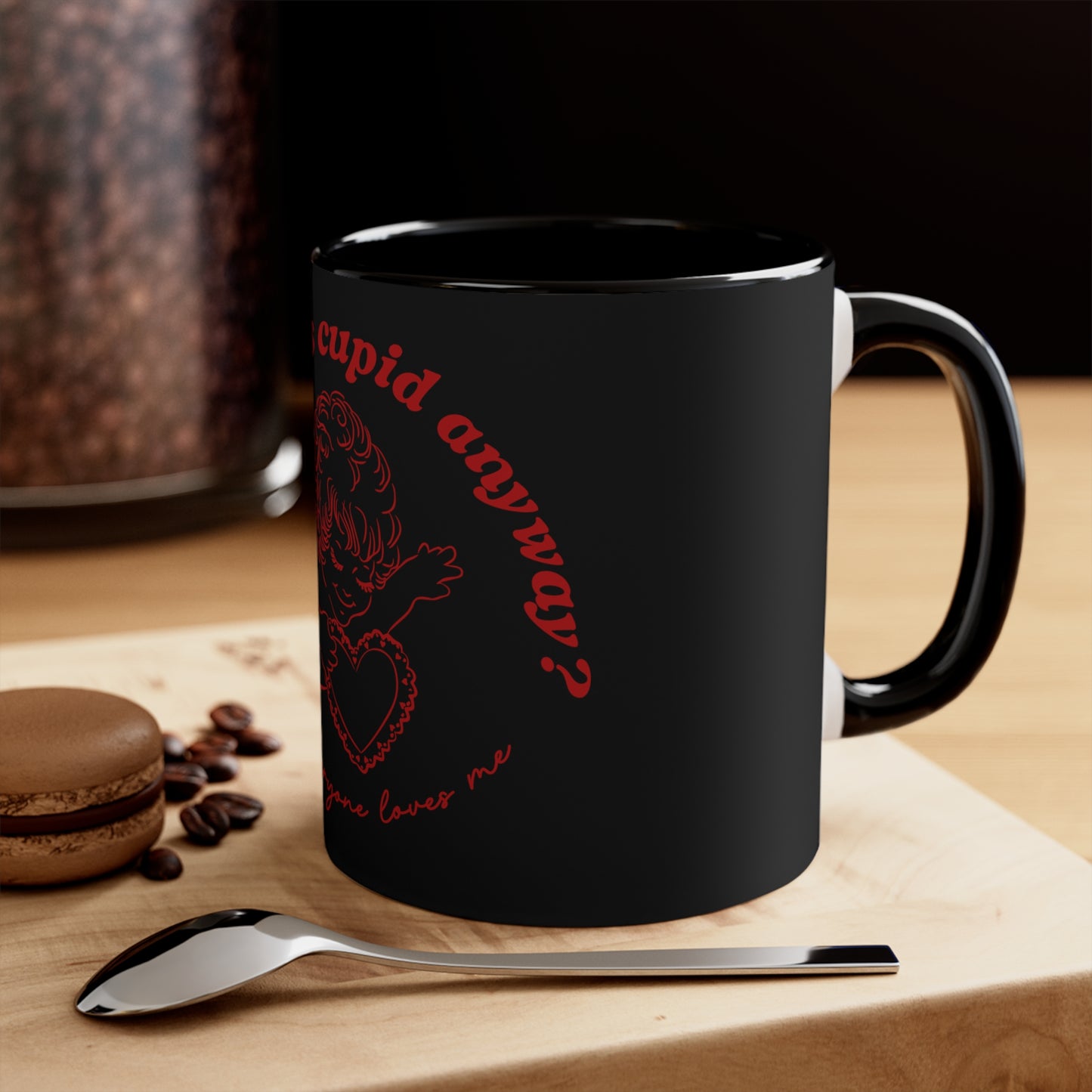 Red and Black Cupid Mug