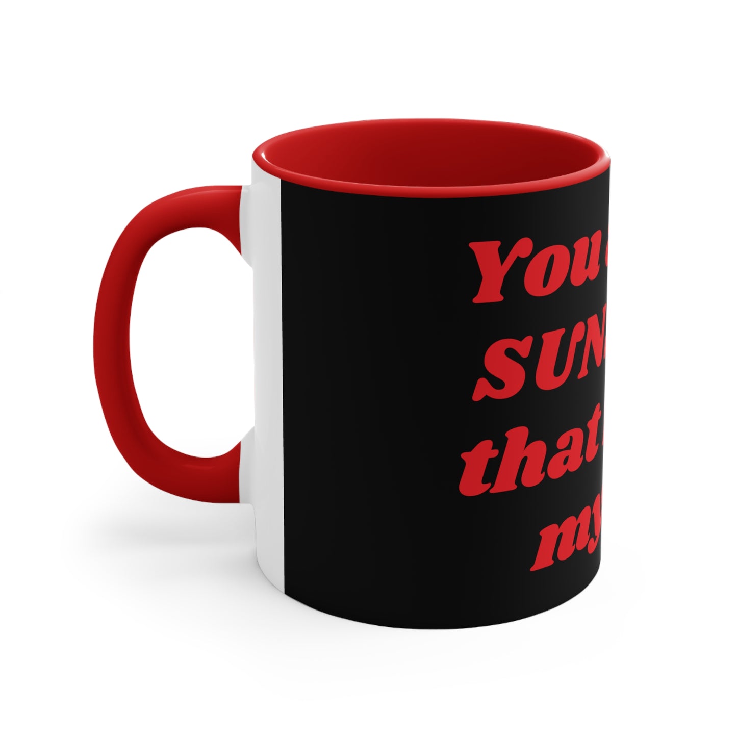 Black and Red Sunshine Coffee Mug