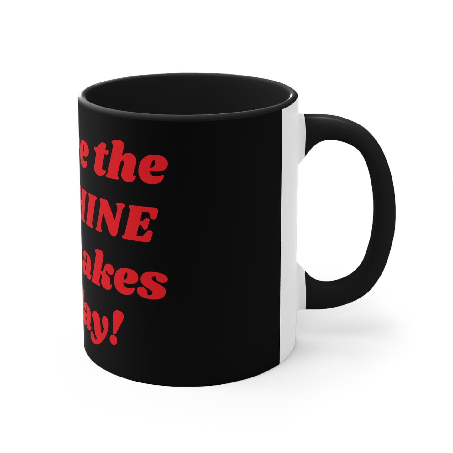 Black and Red Sunshine Coffee Mug