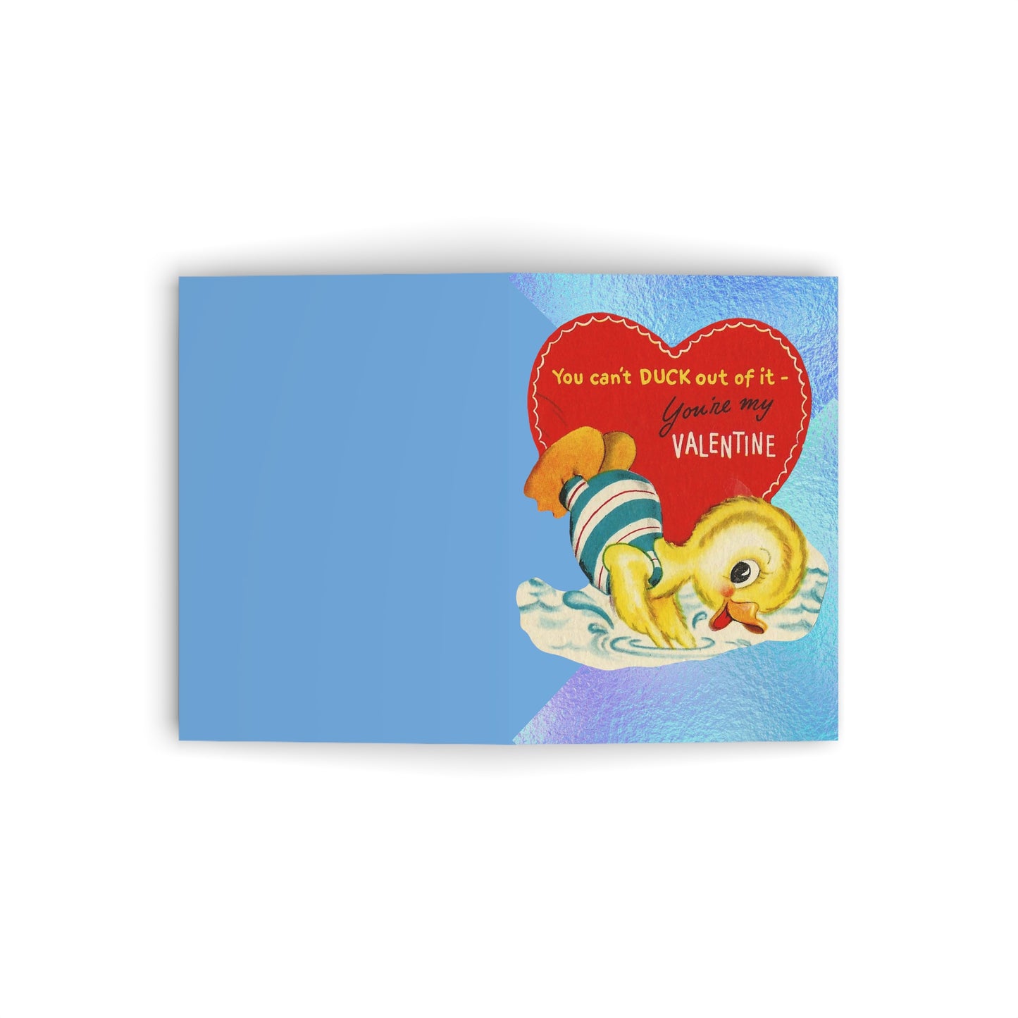 Vintage Duck Valentine's Day Card